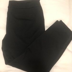 Slim fitting black pants